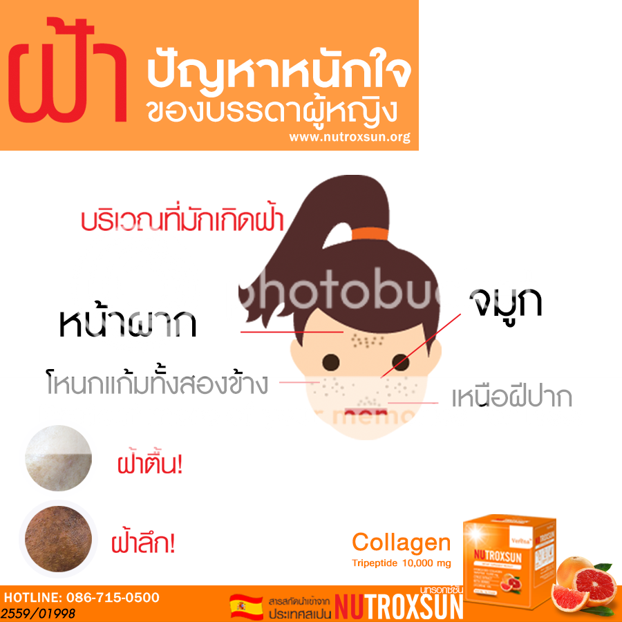 ลดฝ้าด้วยนูทรอกซัน ลดฝ้าด้วยนูทรอกซัน