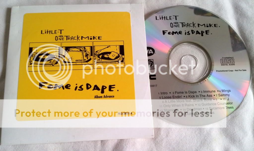 Little-t & One-track Mike - Fome Is Dape Sampler/promo Album Advance