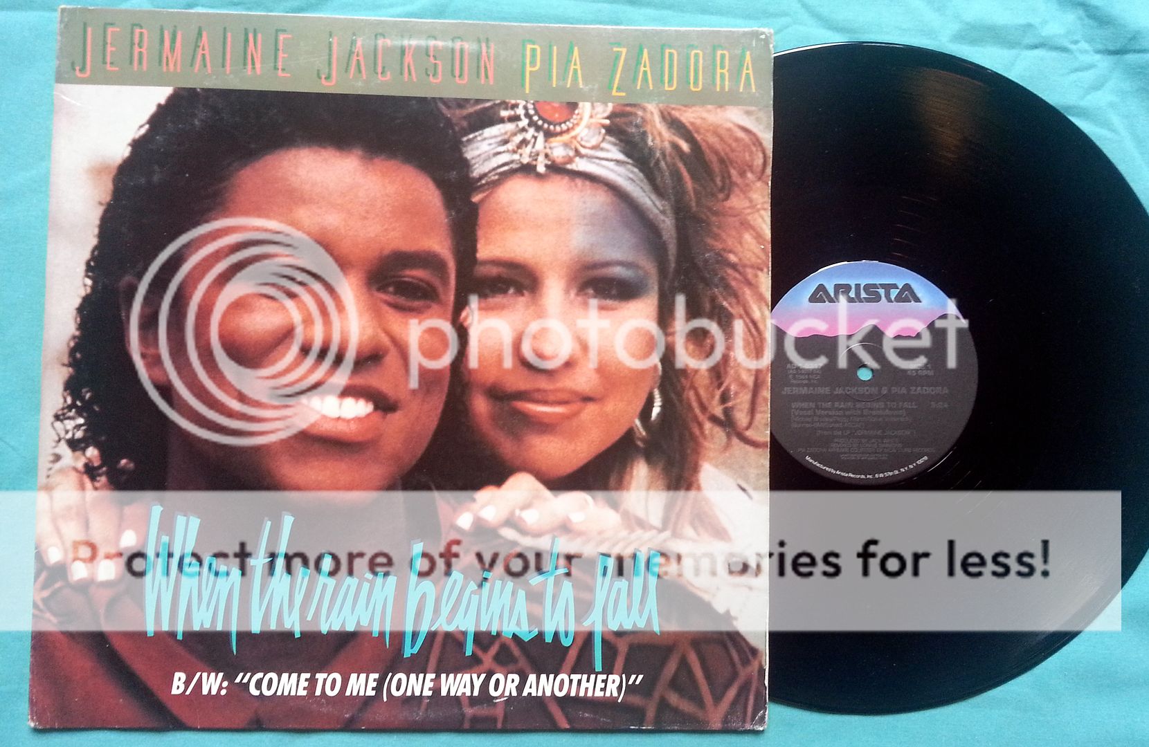 Jermaine Jackson-pia Zadora - When The Rain Begins To Fall Single